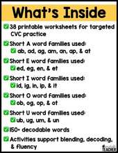 Blend and Read - CVC Words