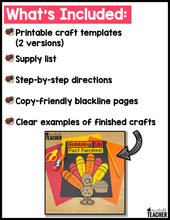 Fact Family Turkey Craft - Addition and Subtraction OR Multiplication and Division