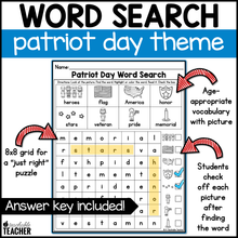 Patriot Day Word Search