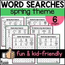 Spring Themed Word Searches