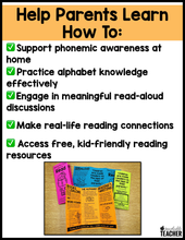 Editable Brochure for Helping Your Child Learn to Read