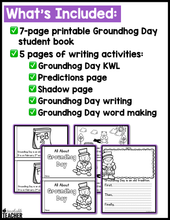 Groundhog Day Printable Book and Writing Activities
