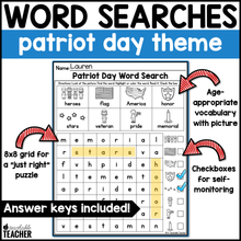 Patriot Day Word Search