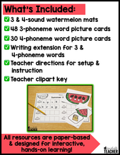 July Summer Sounds Phonemic Awareness Activities: Segmenting & Blending Sounds