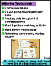 Itty Bitty Books - CVCe Word Family Edition