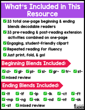 Blends Decodable Readers