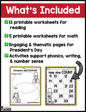 Prepless Kindergarten President's Day - 10+ Activities