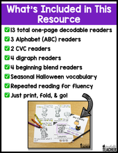 Halloween Decodable Readers