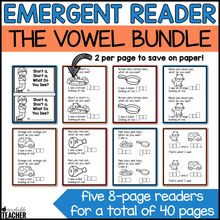 Short Vowel Interactive Emergent Readers - The BUNDLE