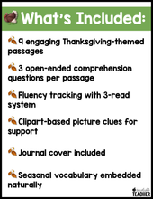Thanksgiving Reading Comprehension