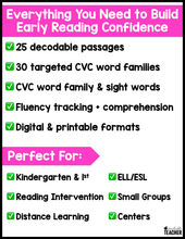 My Very First Phonics Passages - Mixed CVC Practice
