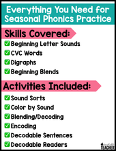 Winter Phonics Bundle- NO PREP
