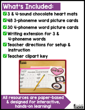 Valentine's Day/February Phonemic Awareness Activities: Segmenting & Blending Sounds
