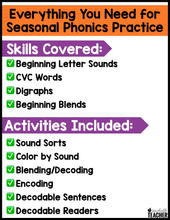 Halloween Phonics BUNDLE- NO PREP