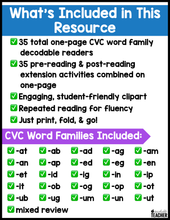 CVC Decodable Readers