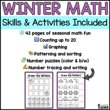 Prepless Kindergarten Winter Math - 25+ Activities