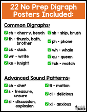 Digraph Phonics Posters