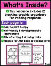 Reading Response Graphic Organizers for Primary Grades