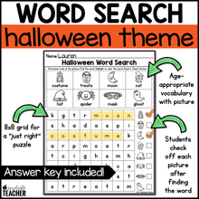 Halloween Word Search