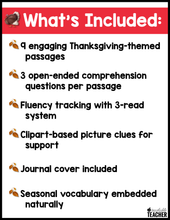 Thanksgiving Reading Comprehension
