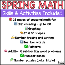 Prepless Kindergarten Spring Math - 25+ Activities