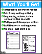 Earth Day Reader and Writing Activities