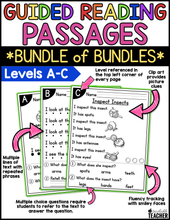 Guided Reading Passages Levels A-I- The BUNDLE OF BUNDLES