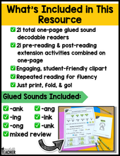 Glued Sounds Decodable Readers