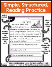 All-in-One Reading Passages - Diphthongs and R-Controlled Vowels