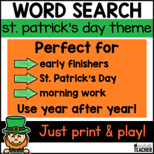 St. Patrick's Day Word Search