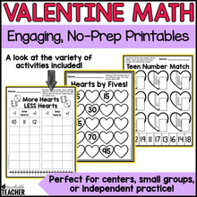 Prepless Kindergarten Valentine Math - 15+ Activities