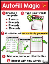 Editable Christmas Word Work