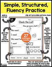 Interactive Reading Passages - Blends and Digraphs