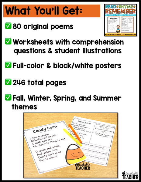 Read Rhyme Remember - The BUNDLE – A Teachable Teacher