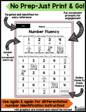 Move and Master Fluency Tables - Numbers Edition