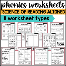 Long Vowel Teams - AI/AY Phonics Worksheets - The Science of Reading