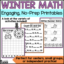 Prepless Kindergarten Winter Math - 25+ Activities