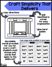 R-Controlled Vowels Phonics Crafts