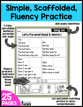 Decodable Sentence Pyramids- Diphthong Words
