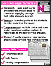 Level N Reading Comprehension Passages and Questions