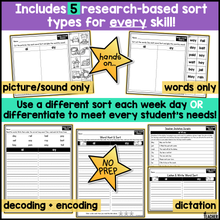 Long Vowel Teams Word Sorts | Phonics & Vowel Pattern Intervention for K-2
