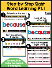 Digital High Frequency Word Lessons- SET #2