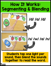 Christmas/December Phonemic Awareness Activities: Segmenting & Blending Sounds