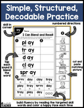 Blend and Read - Words with Long Vowels