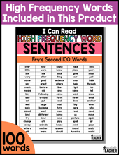 High Frequency Word Sentences for Fluency- Set #2