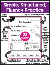 Interactive Reading Passages - Short Vowel Word Families