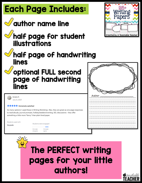 25+ Writing Papers – A Teachable Teacher