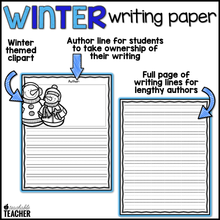 Winter Theme Writing Paper