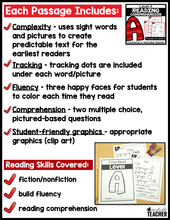 Level A Reading Comprehension Passages and Questions