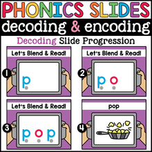 Digital Phonics CVC Words Google Slides for Decoding and Encoding Science of Reading
